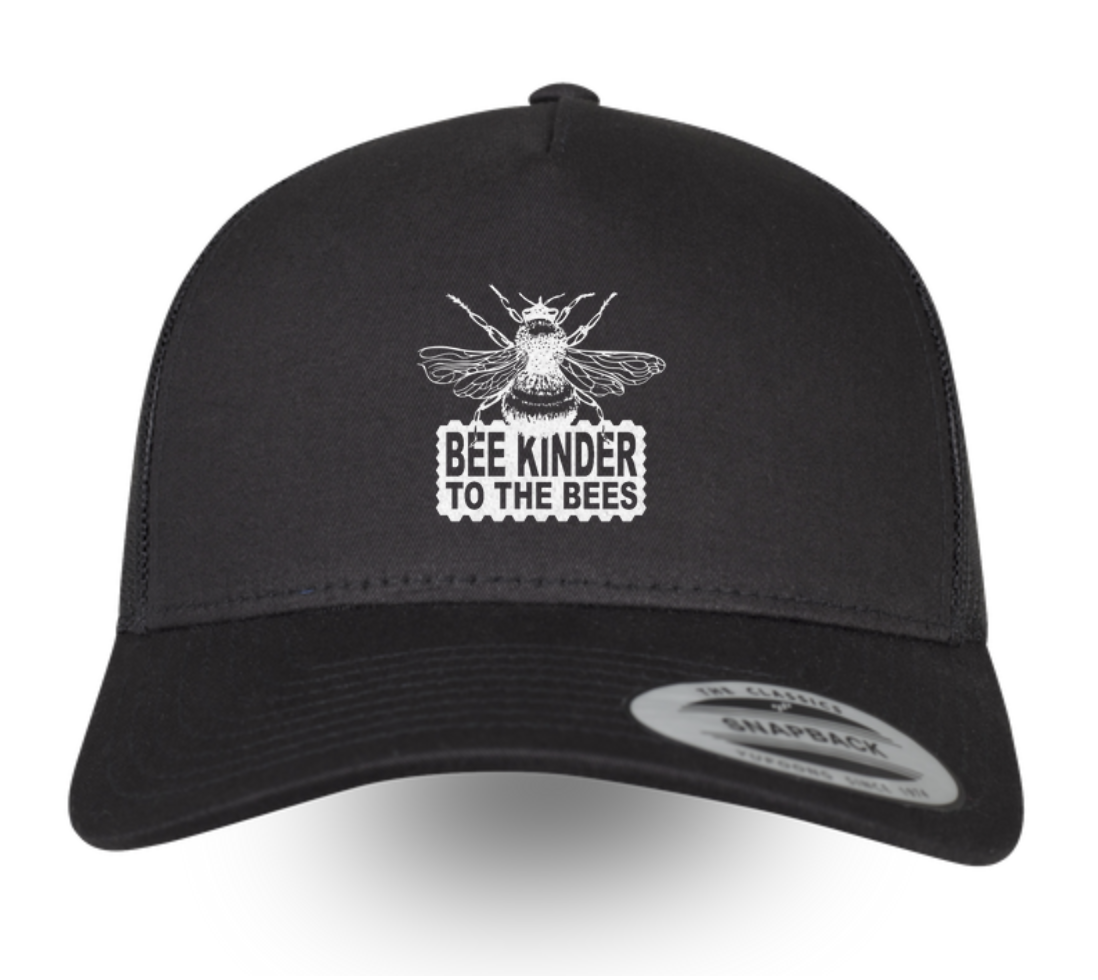 Bee Kinder on a cap